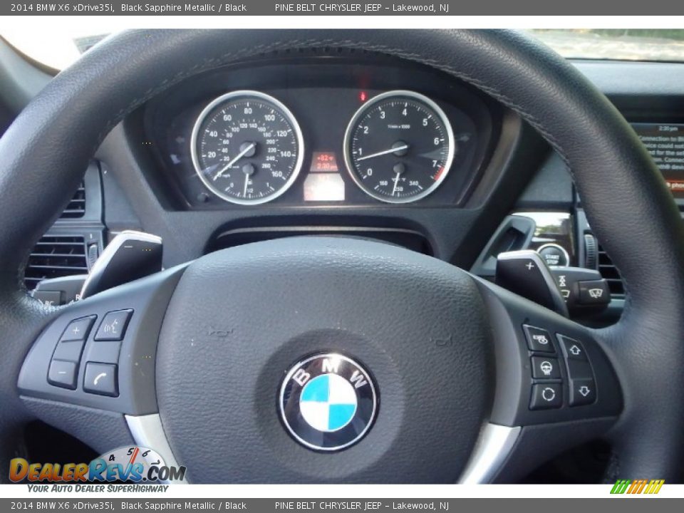 2014 BMW X6 xDrive35i Black Sapphire Metallic / Black Photo #22