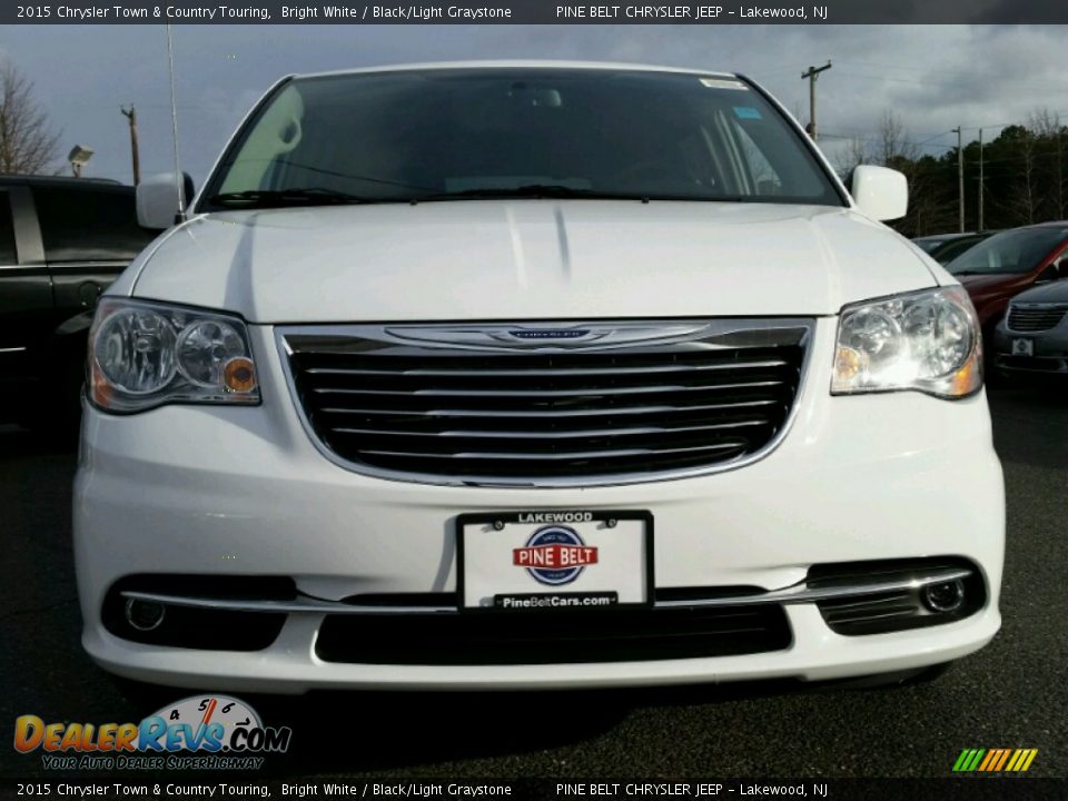 2015 Chrysler Town & Country Touring Bright White / Black/Light Graystone Photo #2