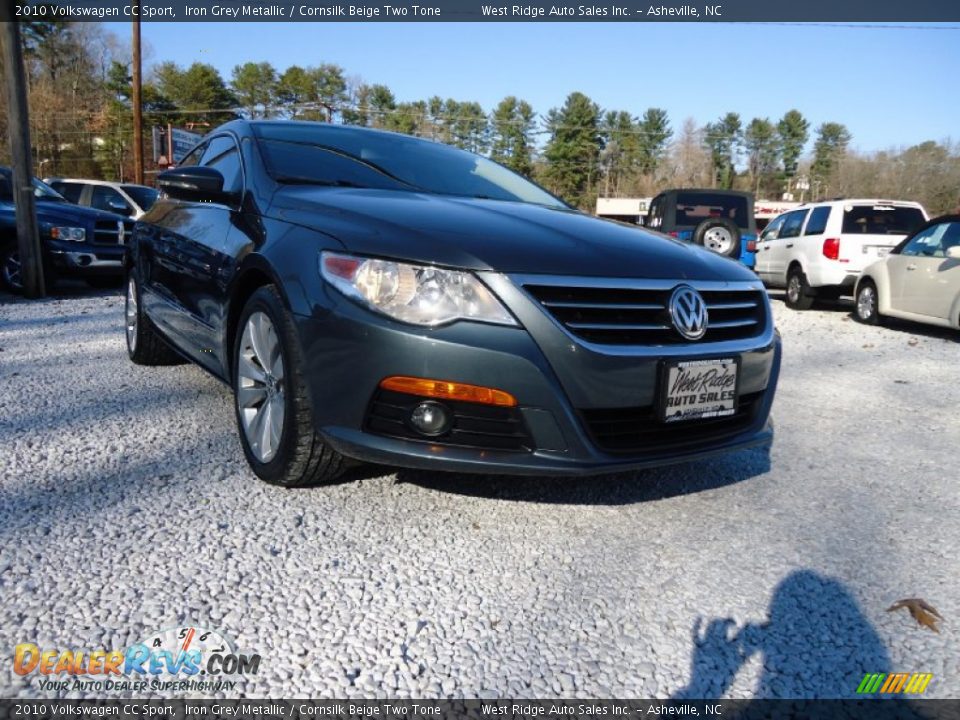 2010 Volkswagen CC Sport Iron Grey Metallic / Cornsilk Beige Two Tone Photo #3