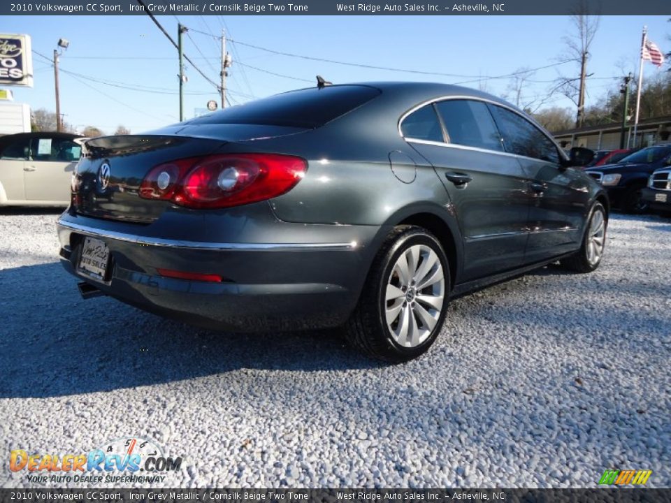 2010 Volkswagen CC Sport Iron Grey Metallic / Cornsilk Beige Two Tone Photo #5