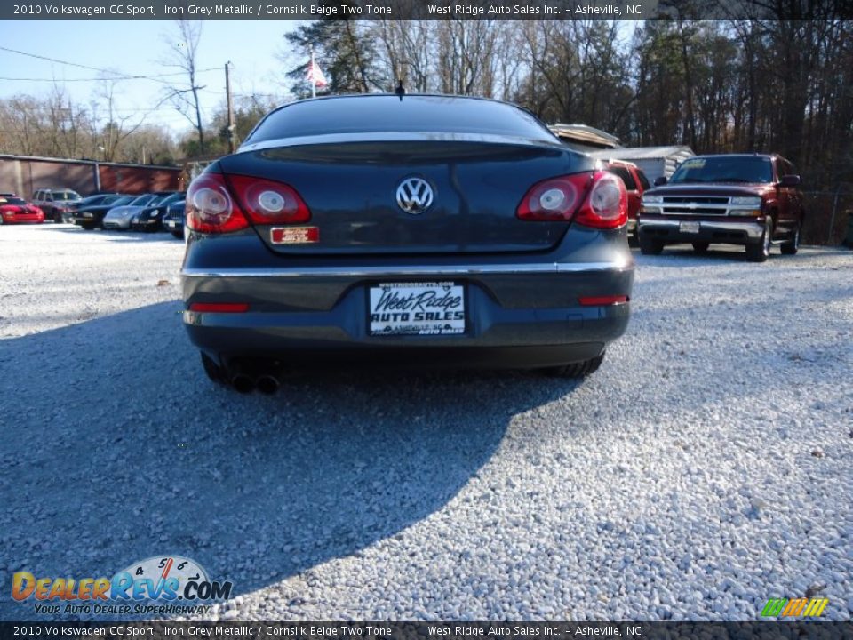 2010 Volkswagen CC Sport Iron Grey Metallic / Cornsilk Beige Two Tone Photo #6