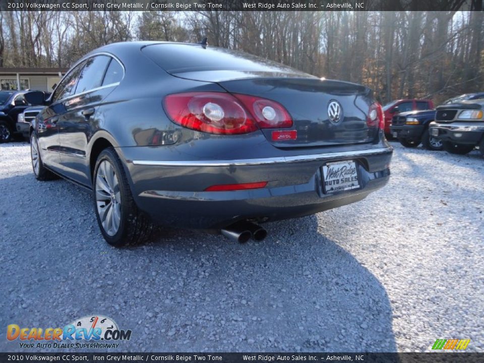 2010 Volkswagen CC Sport Iron Grey Metallic / Cornsilk Beige Two Tone Photo #7