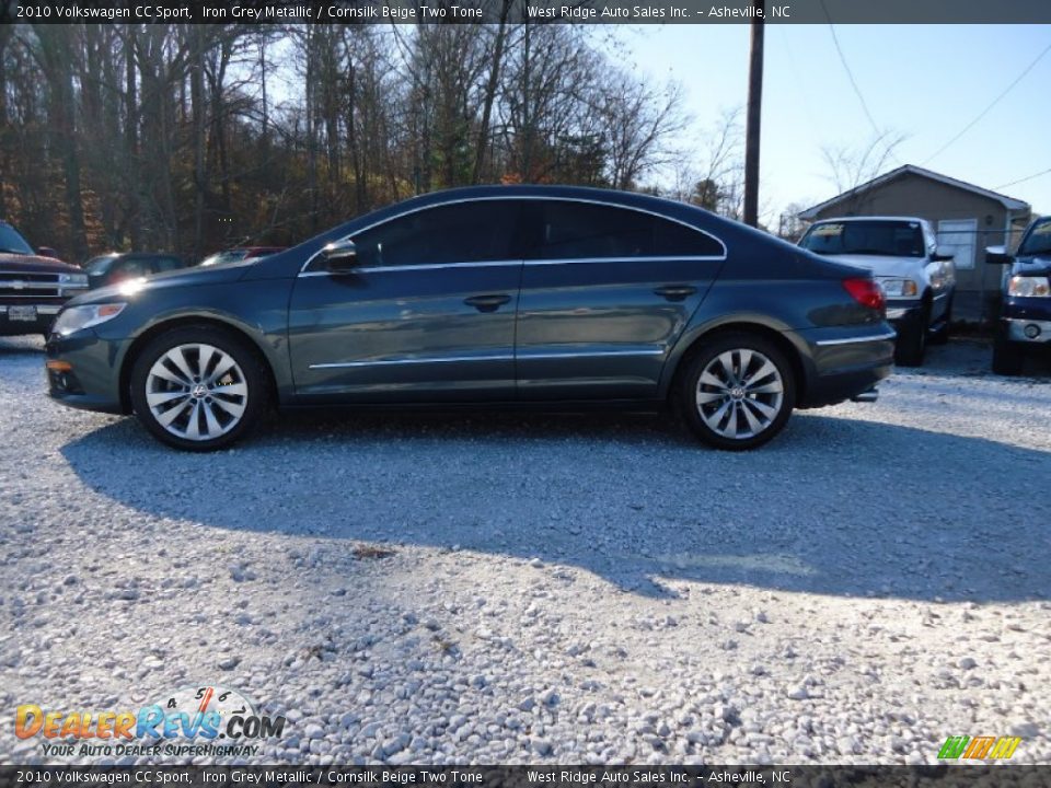 2010 Volkswagen CC Sport Iron Grey Metallic / Cornsilk Beige Two Tone Photo #8