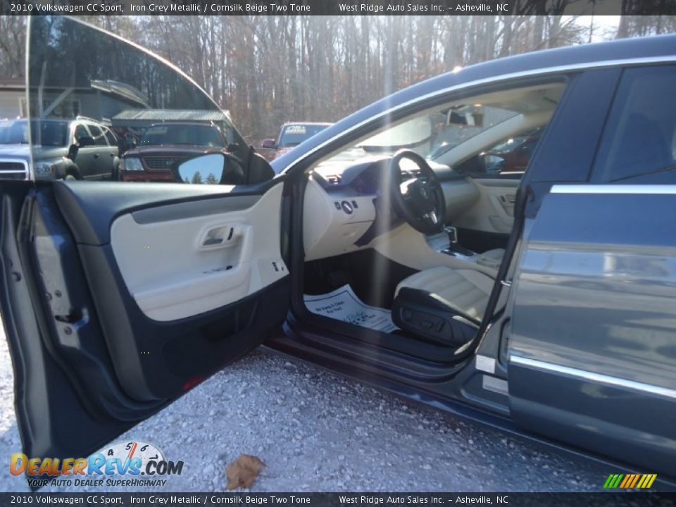 2010 Volkswagen CC Sport Iron Grey Metallic / Cornsilk Beige Two Tone Photo #9