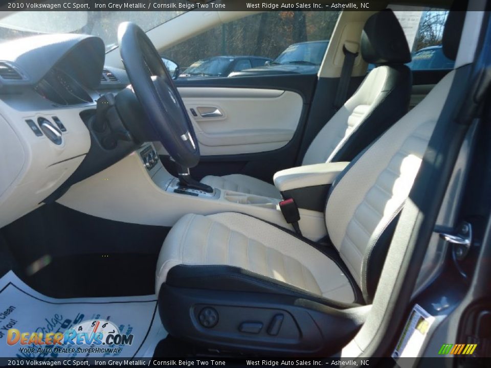 2010 Volkswagen CC Sport Iron Grey Metallic / Cornsilk Beige Two Tone Photo #11