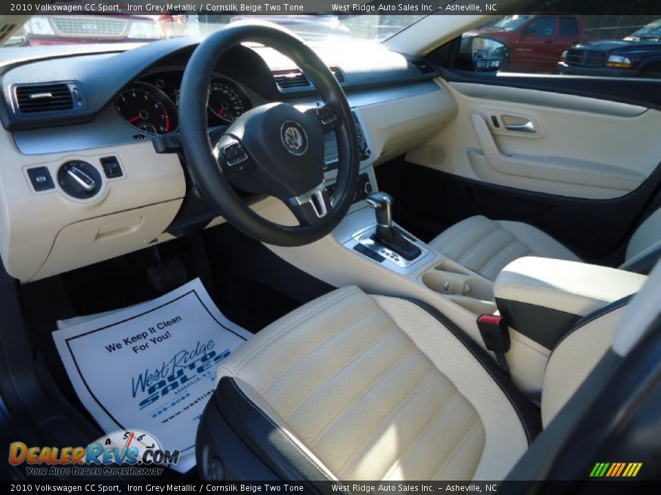 2010 Volkswagen CC Sport Iron Grey Metallic / Cornsilk Beige Two Tone Photo #12