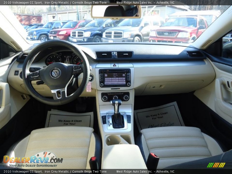 2010 Volkswagen CC Sport Iron Grey Metallic / Cornsilk Beige Two Tone Photo #14