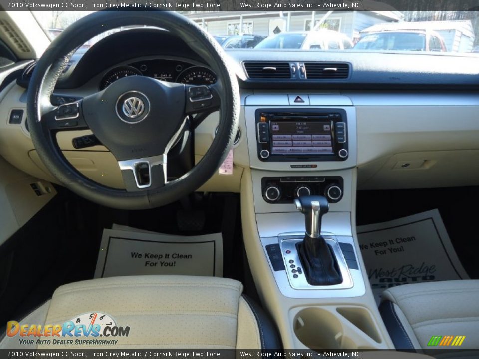 2010 Volkswagen CC Sport Iron Grey Metallic / Cornsilk Beige Two Tone Photo #15