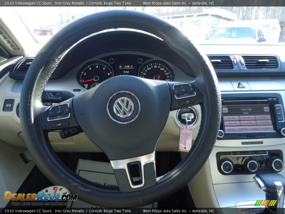 2010 Volkswagen CC Sport Iron Grey Metallic / Cornsilk Beige Two Tone Photo #16