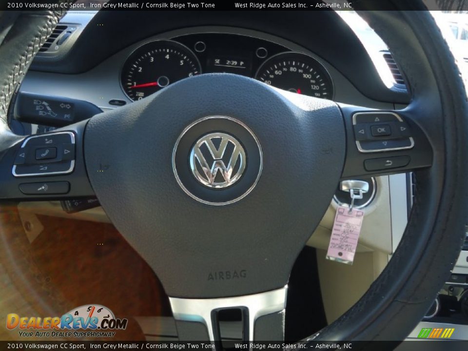 2010 Volkswagen CC Sport Iron Grey Metallic / Cornsilk Beige Two Tone Photo #17