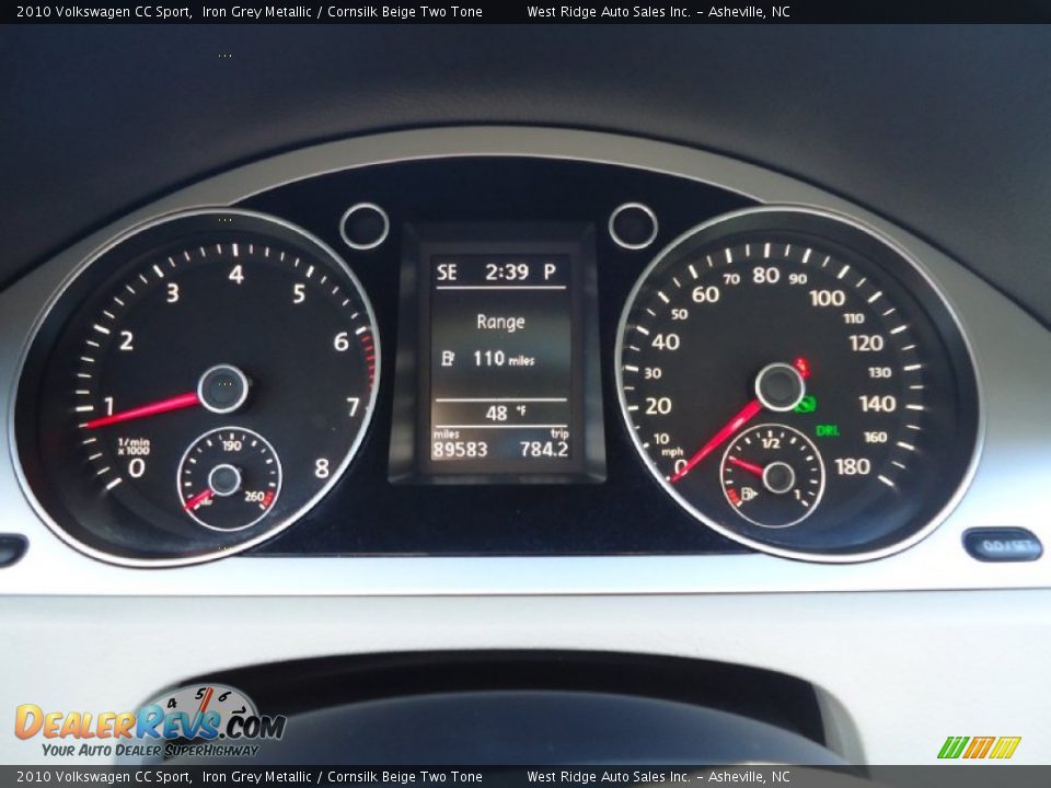 2010 Volkswagen CC Sport Iron Grey Metallic / Cornsilk Beige Two Tone Photo #18