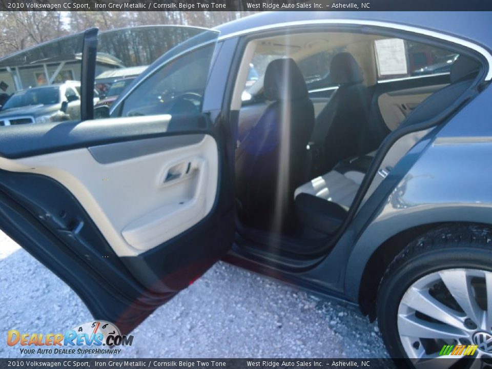 2010 Volkswagen CC Sport Iron Grey Metallic / Cornsilk Beige Two Tone Photo #21