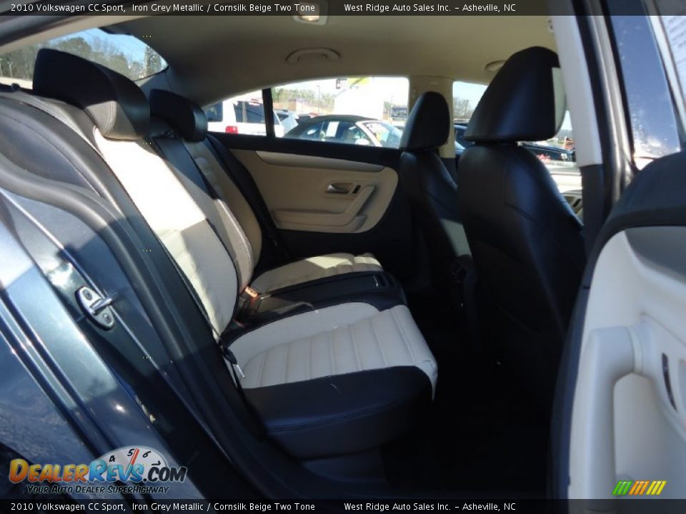 2010 Volkswagen CC Sport Iron Grey Metallic / Cornsilk Beige Two Tone Photo #28