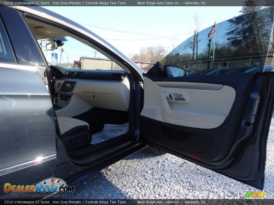 2010 Volkswagen CC Sport Iron Grey Metallic / Cornsilk Beige Two Tone Photo #29
