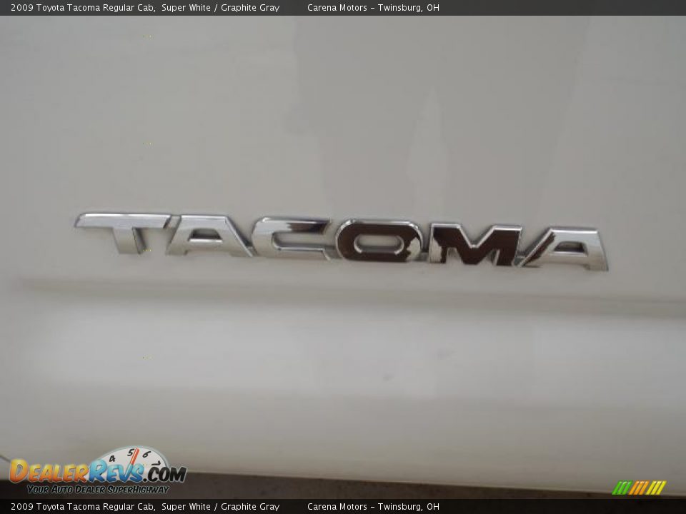 2009 Toyota Tacoma Regular Cab Super White / Graphite Gray Photo #8
