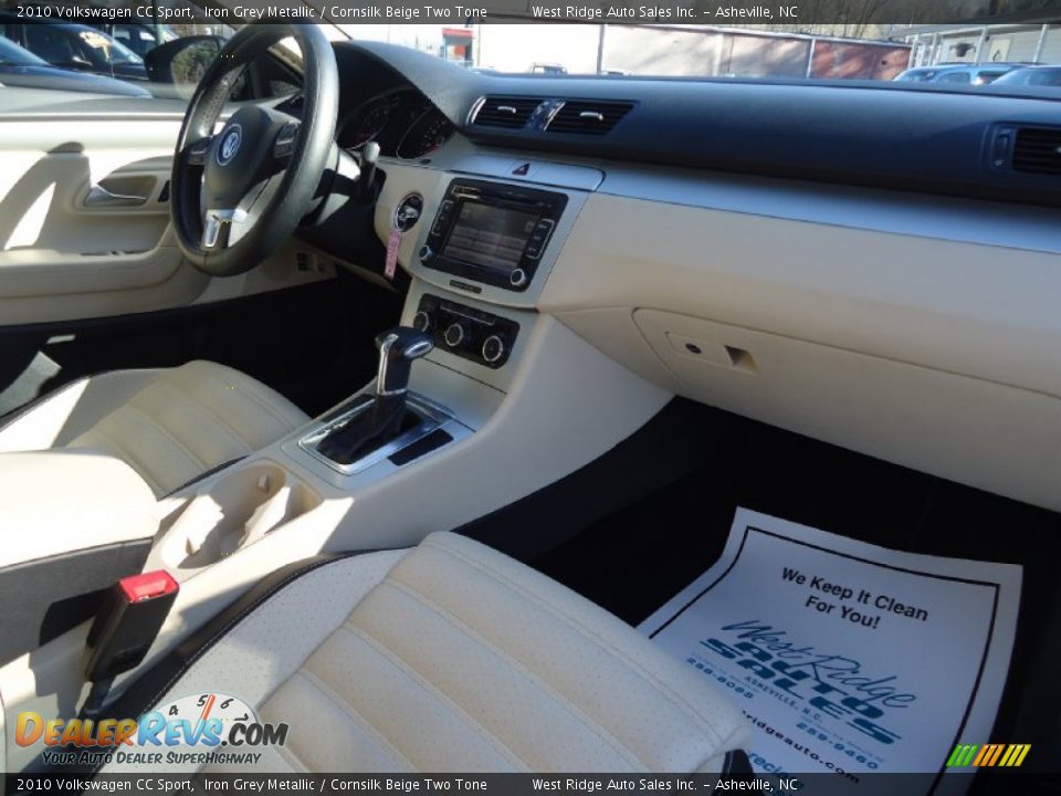 2010 Volkswagen CC Sport Iron Grey Metallic / Cornsilk Beige Two Tone Photo #33