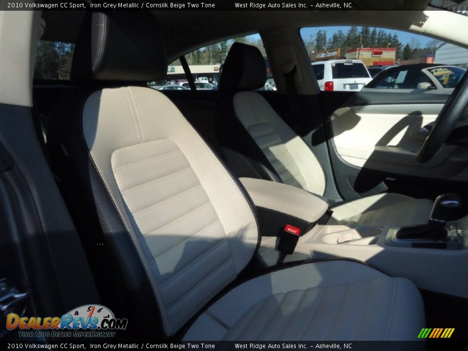 2010 Volkswagen CC Sport Iron Grey Metallic / Cornsilk Beige Two Tone Photo #34