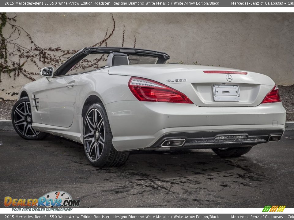 designo Diamond White Metallic 2015 Mercedes-Benz SL 550 White Arrow Edition Roadster Photo #2