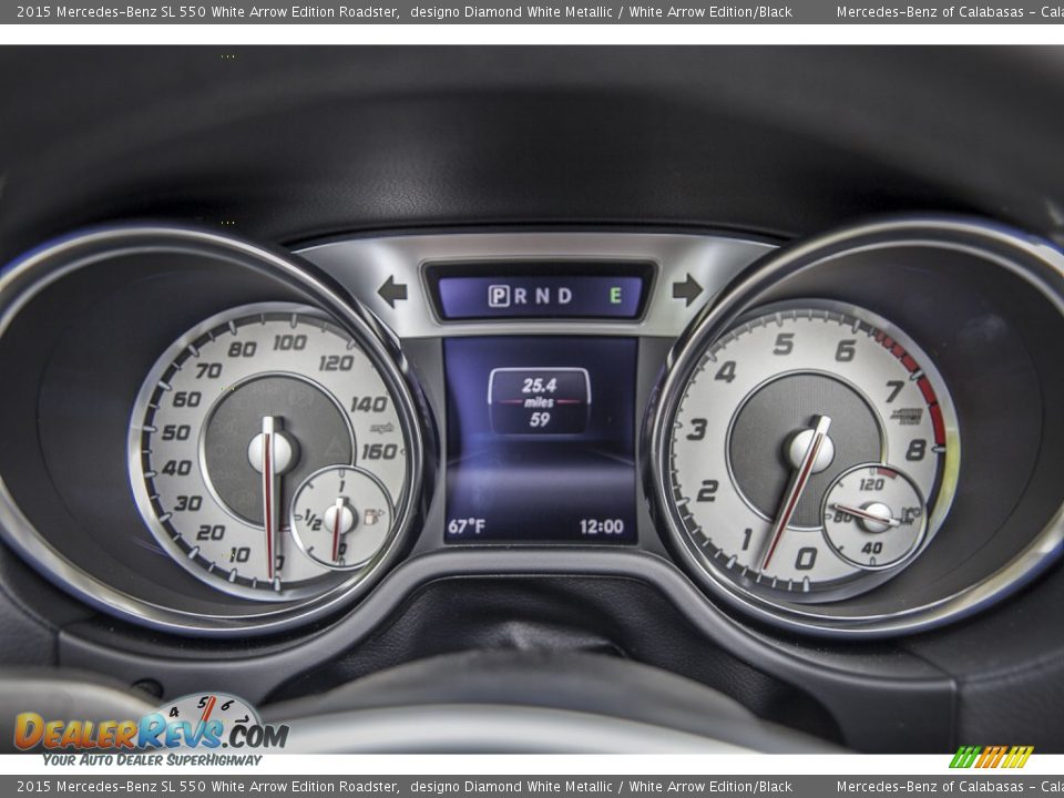 2015 Mercedes-Benz SL 550 White Arrow Edition Roadster Gauges Photo #6