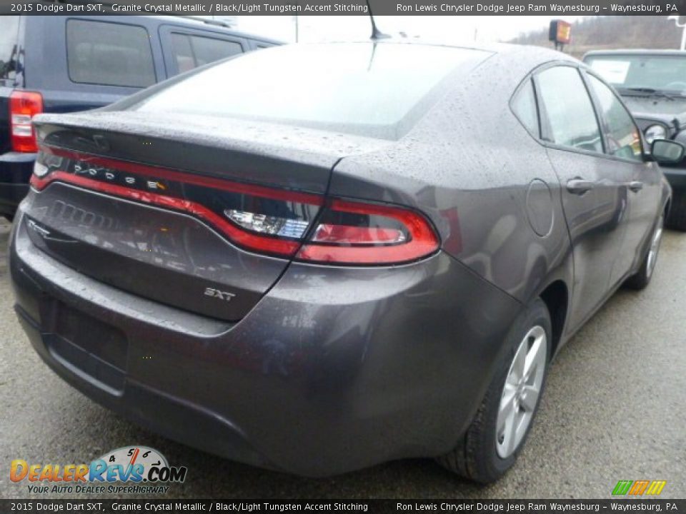 2015 Dodge Dart SXT Granite Crystal Metallic / Black/Light Tungsten Accent Stitching Photo #4