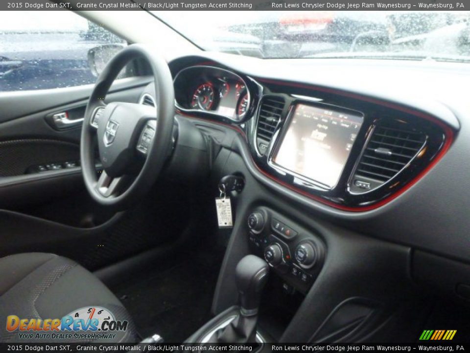 2015 Dodge Dart SXT Granite Crystal Metallic / Black/Light Tungsten Accent Stitching Photo #6