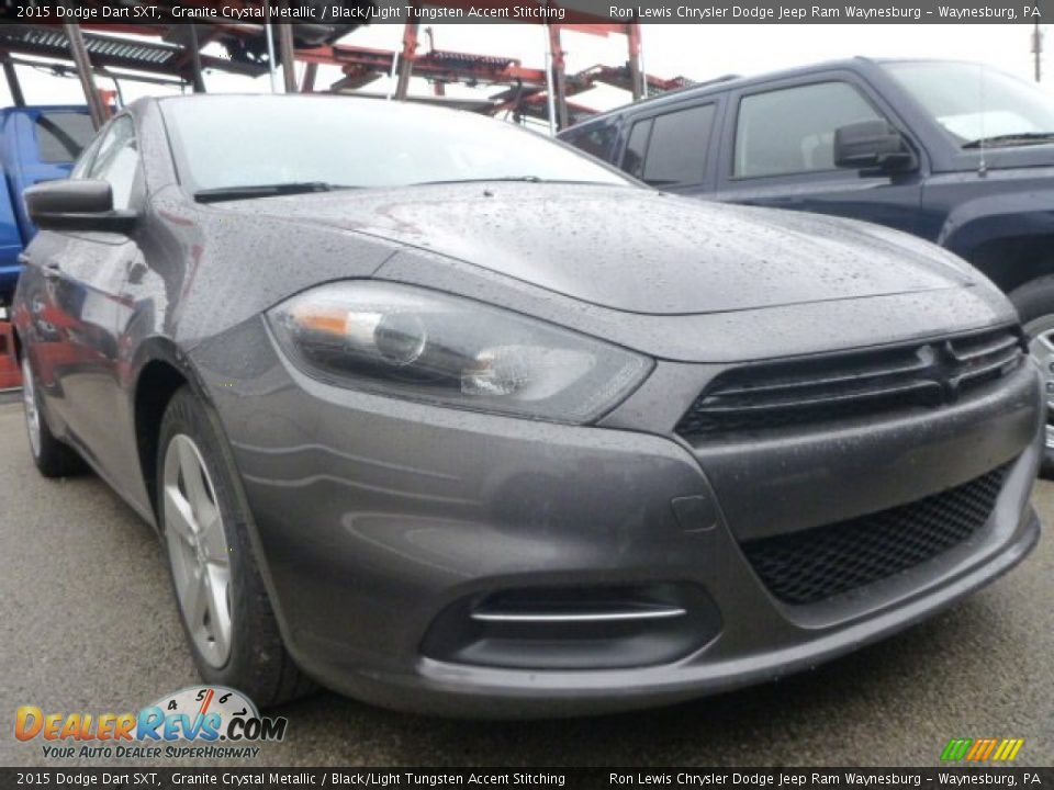 2015 Dodge Dart SXT Granite Crystal Metallic / Black/Light Tungsten Accent Stitching Photo #7