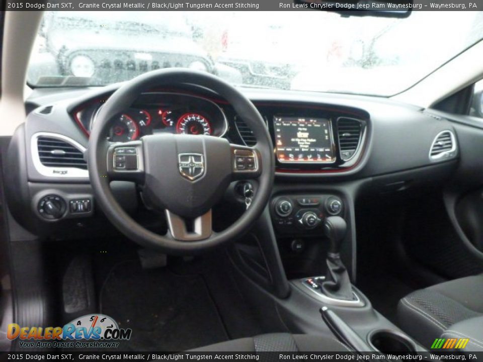 2015 Dodge Dart SXT Granite Crystal Metallic / Black/Light Tungsten Accent Stitching Photo #11