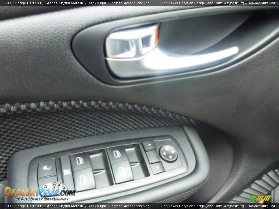2015 Dodge Dart SXT Granite Crystal Metallic / Black/Light Tungsten Accent Stitching Photo #12