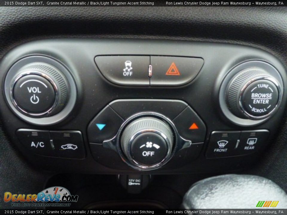 2015 Dodge Dart SXT Granite Crystal Metallic / Black/Light Tungsten Accent Stitching Photo #19
