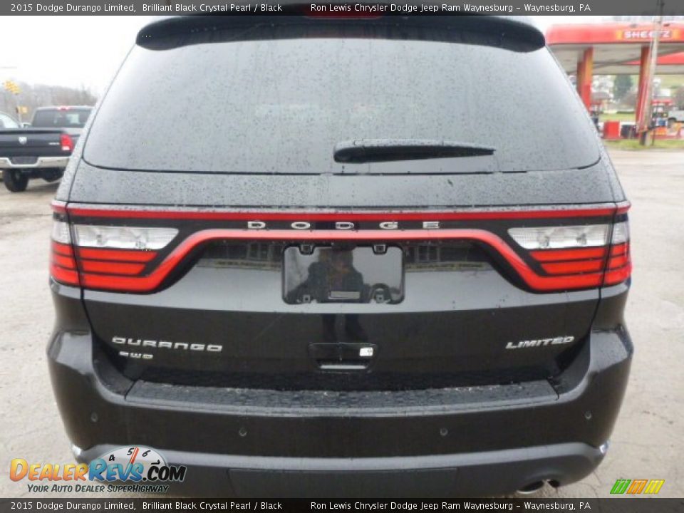 2015 Dodge Durango Limited Brilliant Black Crystal Pearl / Black Photo #4