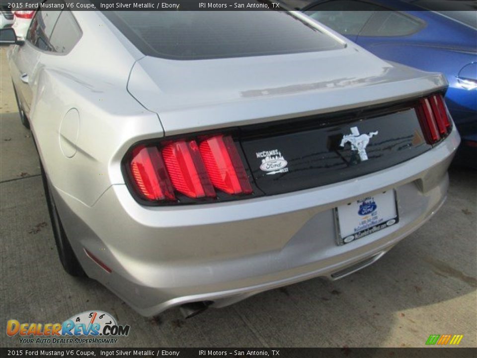 2015 Ford Mustang V6 Coupe Ingot Silver Metallic / Ebony Photo #6