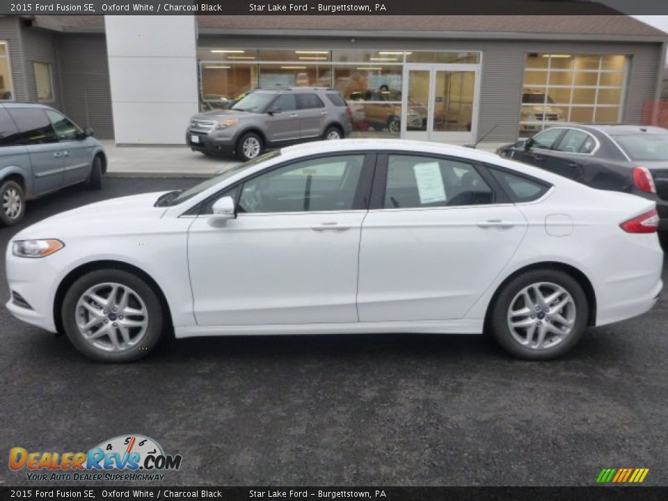 2015 Ford Fusion SE Oxford White / Charcoal Black Photo #2