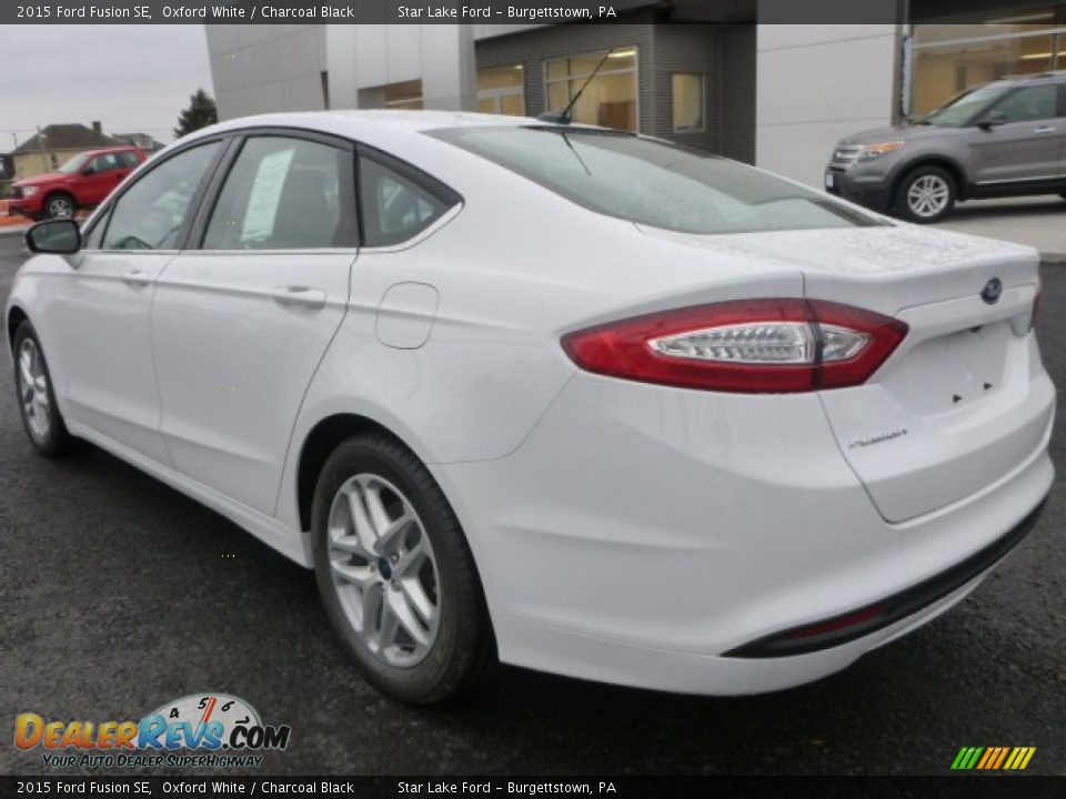 2015 Ford Fusion SE Oxford White / Charcoal Black Photo #3