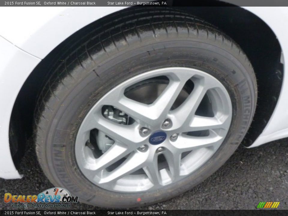2015 Ford Fusion SE Oxford White / Charcoal Black Photo #9