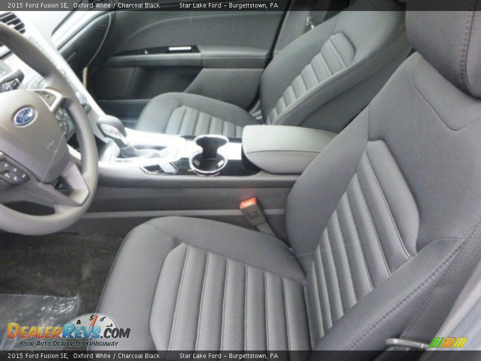 2015 Ford Fusion SE Oxford White / Charcoal Black Photo #10