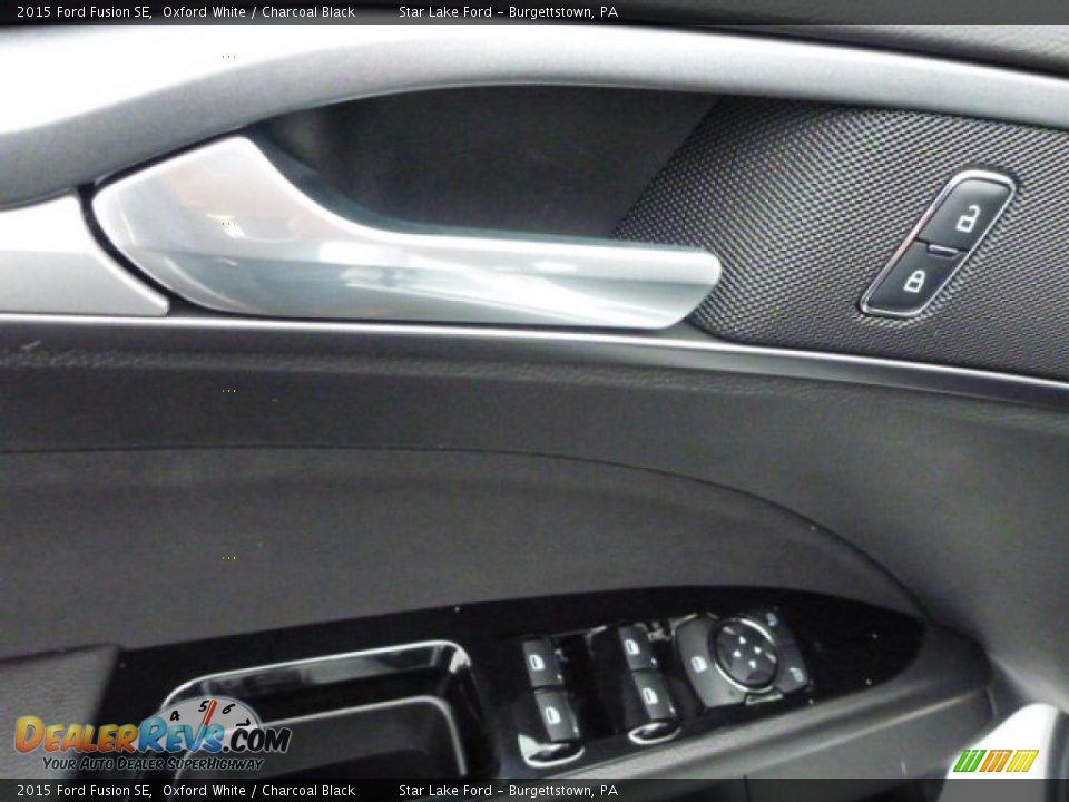 2015 Ford Fusion SE Oxford White / Charcoal Black Photo #13