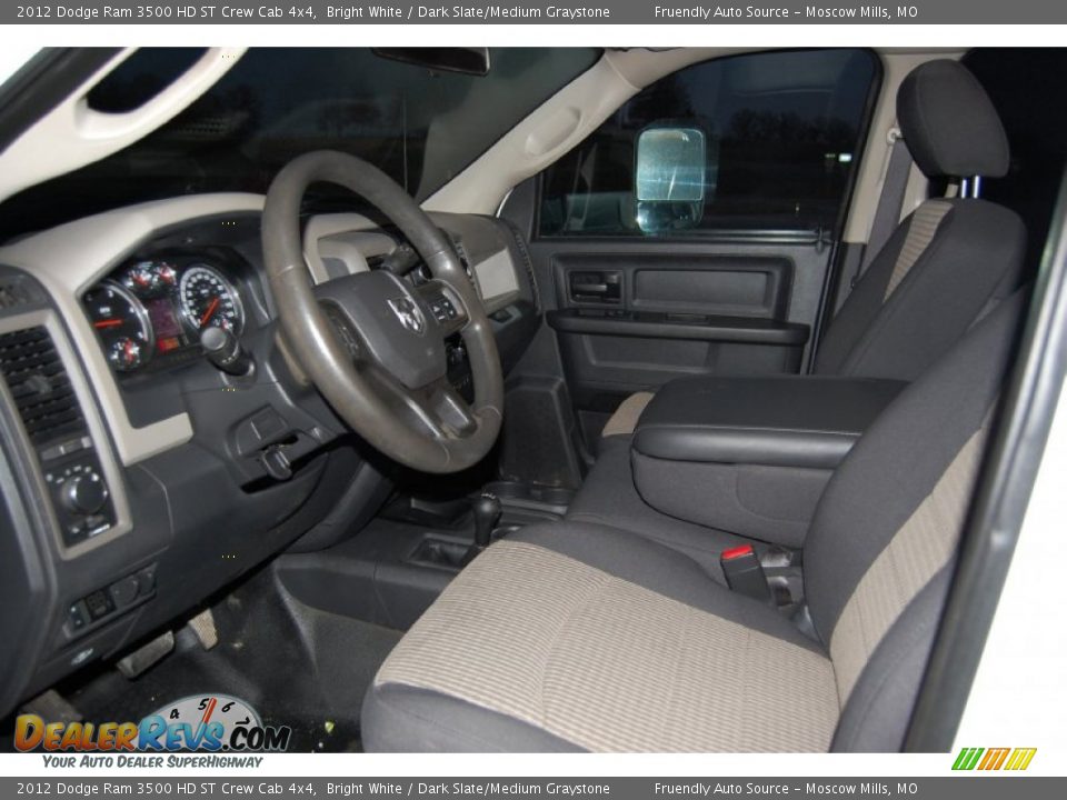2012 Dodge Ram 3500 HD ST Crew Cab 4x4 Bright White / Dark Slate/Medium Graystone Photo #10