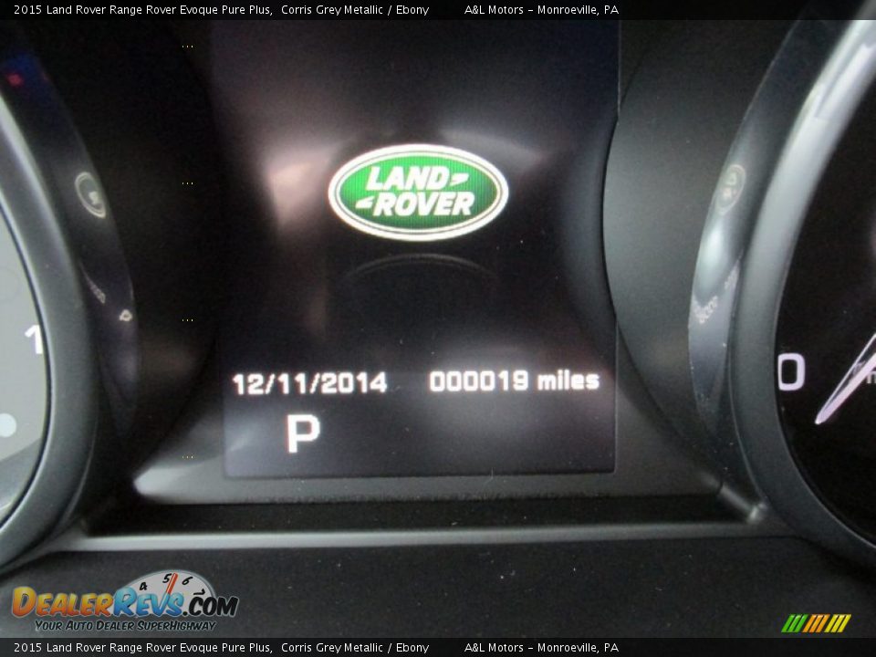 2015 Land Rover Range Rover Evoque Pure Plus Corris Grey Metallic / Ebony Photo #20