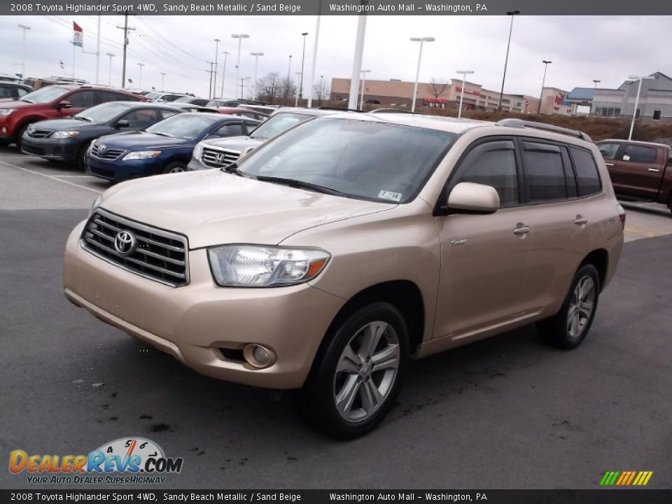 Front 3/4 View of 2008 Toyota Highlander Sport 4WD Photo #6