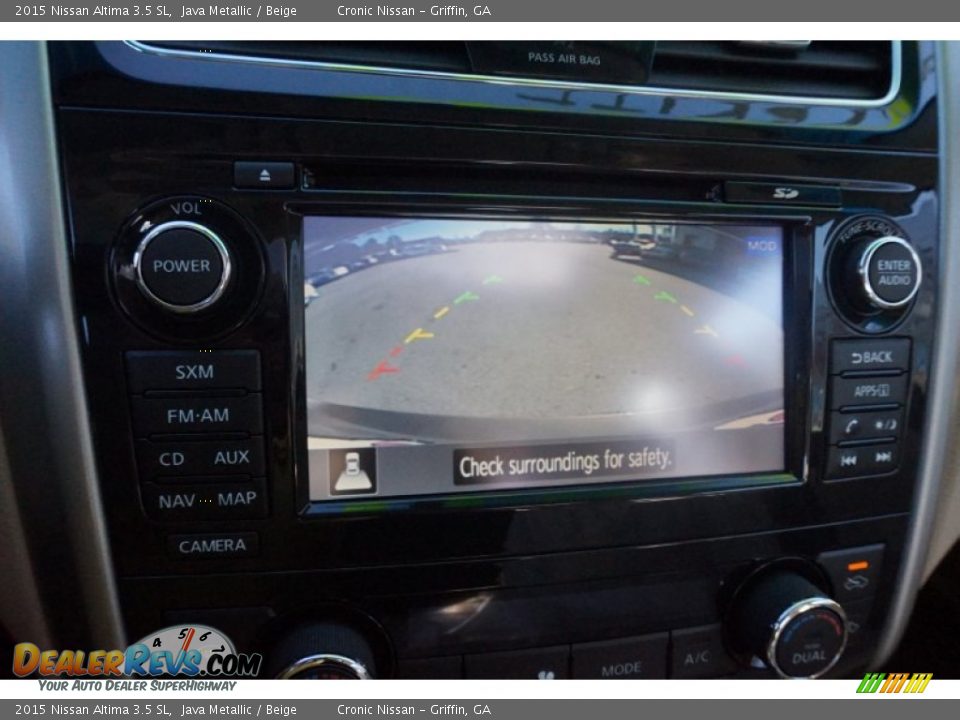 2015 Nissan Altima 3.5 SL Java Metallic / Beige Photo #17