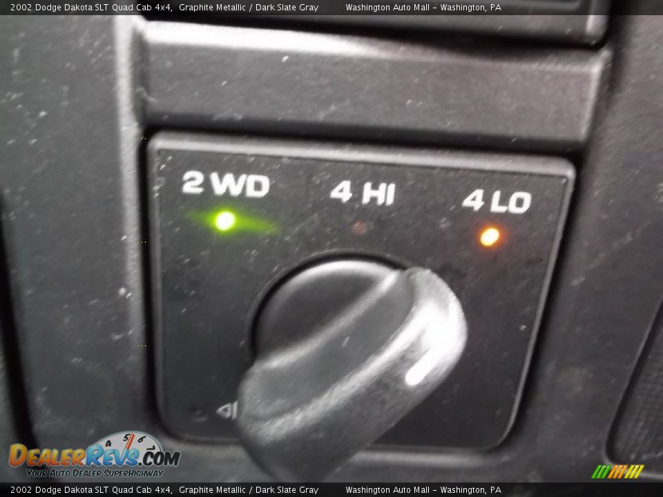 2002 Dodge Dakota SLT Quad Cab 4x4 Graphite Metallic / Dark Slate Gray Photo #13