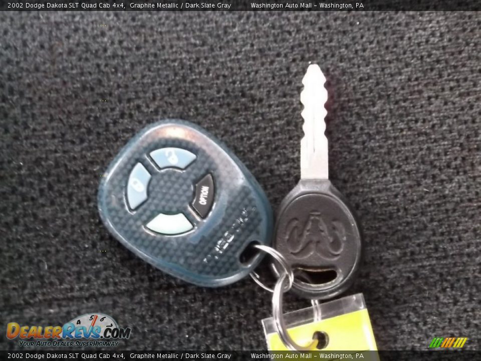 2002 Dodge Dakota SLT Quad Cab 4x4 Graphite Metallic / Dark Slate Gray Photo #18