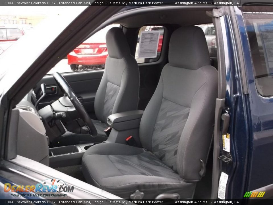2004 Chevrolet Colorado LS Z71 Extended Cab 4x4 Indigo Blue Metallic / Medium Dark Pewter Photo #13