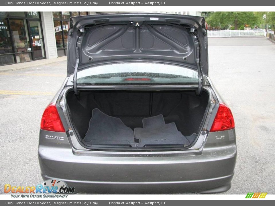 2005 Honda Civic LX Sedan Magnesium Metallic / Gray Photo #7