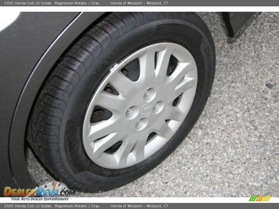 2005 Honda Civic LX Sedan Magnesium Metallic / Gray Photo #19