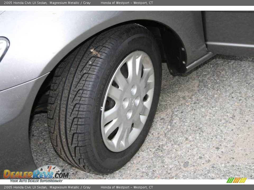 2005 Honda Civic LX Sedan Magnesium Metallic / Gray Photo #22