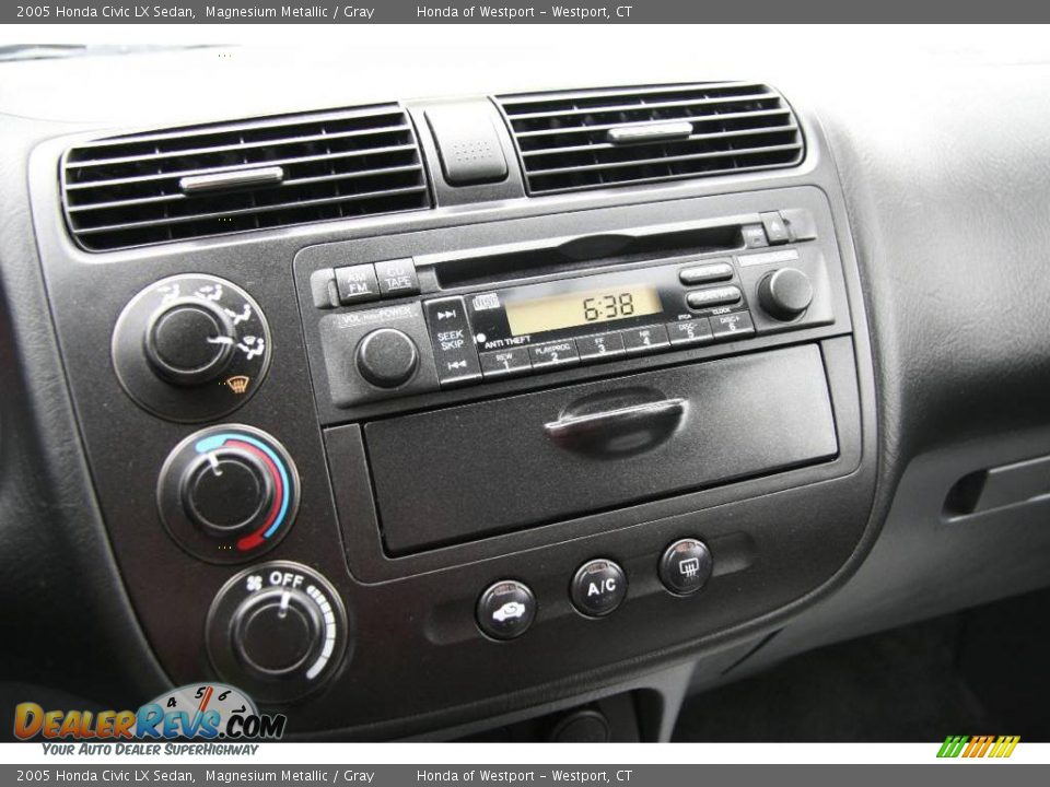2005 Honda Civic LX Sedan Magnesium Metallic / Gray Photo #23