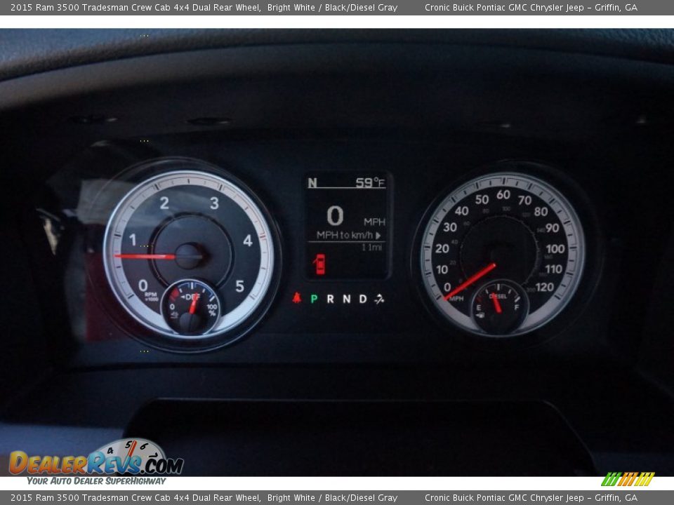 2015 Ram 3500 Tradesman Crew Cab 4x4 Dual Rear Wheel Bright White / Black/Diesel Gray Photo #15