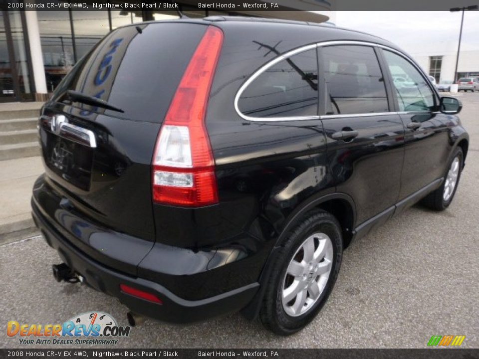 2008 Honda CR-V EX 4WD Nighthawk Black Pearl / Black Photo #3