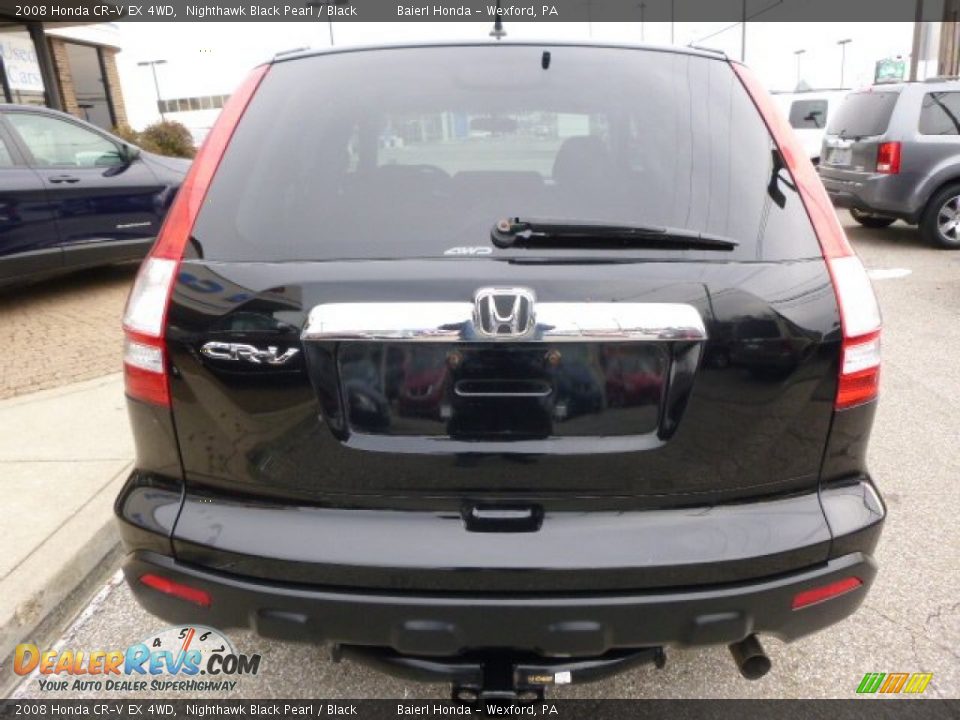 2008 Honda CR-V EX 4WD Nighthawk Black Pearl / Black Photo #4